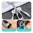 thumbnail image 3 of QUMIIRITY 1Pack Wine Corkscrew Bottle Opener Bartender Tool for Parties and Birthdays Silver Finish, 3 of 8