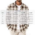 thumbnail image 3 of Fanshiluo Men's Plaid Button Down Collared Shirt, Long Sleeve Loose Fit Casual Top,M,Big and Tall Men, 3 of 6