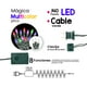 thumbnail image 4 of Serie de Luces La Merced  Navideña Decorativa Luz Led Multicolor 140 Focos Picos 8 Funciones Cable Verde 6.8 m, 4 of 5