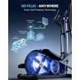 thumbnail image 4 of MERACH Self-Generating Elliptical Machine for Home, Hyper-Quiet Magnetic Drive System, 16.5" Stride, Knob Control Console, 16 Resistance Levels, 330LBS Loading Capacity, 4 of 8