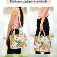 thumbnail image 4 of FORMRS Womens Corduroy Tote Bag Crossbody Shoulder Handbag with Pocket, Orange Watercolor Bees, 4 of 7
