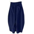 thumbnail image 5 of Women's Corduroy Barrel Pants, High Waist Wide Leg Baggy Pants, Japanese Style Retro Loose Fit Lantern Pants for Casual Daily Wear, Street Fashion and Fall Winter Outfits Blue XXXXL, 5 of 6