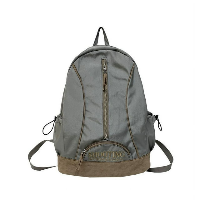 Fashion Backpack Large Capacity Versatile Daypack Nylon Student Bag(Green)