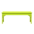 thumbnail image 3 of WestinTrends Malibu 46" length backless Outdoor Garden Bench, Lime, 3 of 14