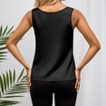 thumbnail image 4 of Glisme Tank Tops For Women Casual Solid Color Sleeveless Tank Top Stretch Soft Basic Layering Summer Camisole Classic Black T Shirt, 4 of 4