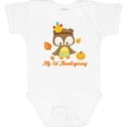 thumbnail image 3 of Inktastic My First Thanksgiving Owl Boys or Girls Baby Bodysuit, 3 of 5