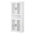 Ktaxon Bookcase with Doors, Height Adjustable Book Shelving, Display