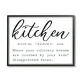 thumbnail image 2 of Stupell Industries Funny Kitchen Phrase Definition Cooking Typography Graphic Art Gray Framed Art Print Wall Art, Design by Lettered and Lined, 2 of 5