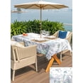 thumbnail image 5 of Outdoor Tablecloth with Umbrella Hole for Patio/Picnic/Party/Camping, Turtle Coastal Waterproof Table Cloth Rectangle Table Cover Washable, Nautical Summer Beach Coral Jellyfish Shell (52"x 70"), 5 of 8
