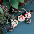 thumbnail image 5 of 6pcs Resin Snowman Santa Christmas Tree Ornament Xmas Holiday Hanging Ornaments Decoration, 5 of 7