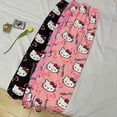 thumbnail image 3 of Pantalones de pijama de dibujos animados para mujer, pantalones largos holgados de verano con aire acondicionado, pantalones para caminar en casa, varios colores, 3 of 5