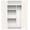 Storage Shed Shelf-45.6''×13.2''×69.9'', variant on EVOKEDEN Vertical Storage Shed Shelf, Weatherproof Metal Shelf for 60 cuft Tool Cabinet, 45.6''L×13.2''W×69.9''H, White