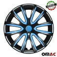 thumbnail image 1 of 16" Hubcaps for Honda CR-V Car Wheel Cover Black with Glossy Insert Blue 4 Pcs, 1 of 10
