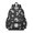 Sun and Moon, variant on Skull and Flower Gothic Pattern Backpack for School, Cute School Bag with Adjustable Shoulder Straps and Padded Back, 13.4"x11"x4.7"