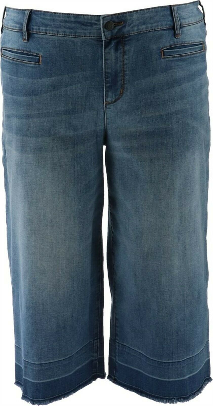 Lands' End Mid Rise Wide Leg Cropped 