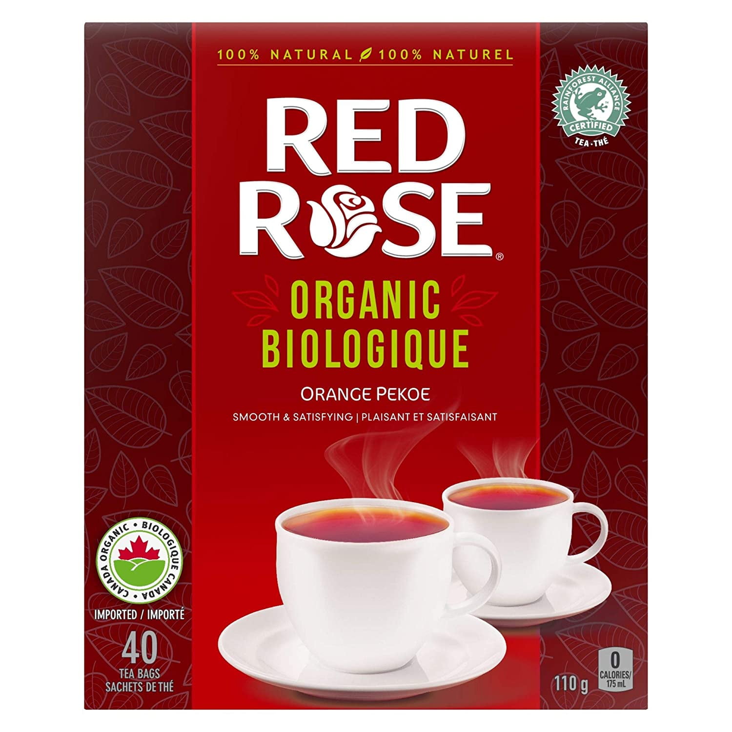 Red Rose Organic Orange Pekoe Tea 40 Count Imported From Canada Walmart Com Walmart Com Red Rose Organic Orange Pekoe Tea 40 Count Imported From Canada Walmart Com Walmart Com