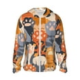 thumbnail image 1 of Vsdgher Mignon Empreinte de Patte de Chat Sweat à Capuche Adulte pour Hommes Femmes, Manches Longues Protection Solaire Chemises de Pêche pour Course Natation-TTG, 1 of 7