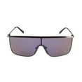 thumbnail image 1 of Flat Top Square Vintage Retro Shield Visor Style Aviator Sunglasses, 1 of 13