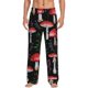 thumbnail image 1 of Balery Red Mushrooms Pantalones de pijama para hombre, pijama ultraligero, pantalón de descanso-XX-Large, 1 of 6