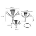 thumbnail image 3 of Grandest Birch 1 Set (sent 1PC) Funnel Wide Mouth Liquid Transfer Stainless Steel Heat Resistant Filler for Kitchen, 3 of 9