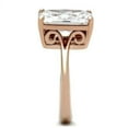 thumbnail image 4 of Rose Gold Womens Ring Anillo Para Mujer y Ninos Unisex Kids 316L Stainless Steel Ring Barcelona Clear, 4 of 4