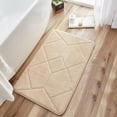 thumbnail image 4 of Unique Bargains Memory Foam Quick Dry Washable Non Slip Rugs Khaki 20" x 32", 4 of 6
