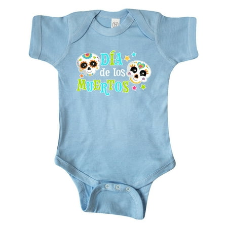 

Inktastic Día de los Muertos happy decorative skulls Gift Baby Boy or Baby Girl Bodysuit