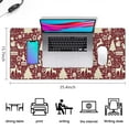 thumbnail image 5 of Long Mouse Pads for Desk,Colorful Christmas Striped Pattern Desk Mats on Top Of Desks, Desk Mouse Pad Extra Large with 3mm Non-Slip Base and Stitched Edge for Gaming,Office,Work,Home 35.4x15.7in, 5 of 5