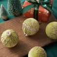 thumbnail image 3 of 12PCS Red Velvet Christmas Ornaments Balls 3.15" Vintage Christmas Tree Decorations Shatterproof Flocked Ball Velvet Xmas Tree Hanging Baubles for Xmas Trees Wedding Holiday Party Home Decor, 3 of 6