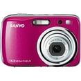 thumbnail image 2 of Sanyo VPC-S1414 - Digital camera - compact - 14.0 MP - 720p - 4x optical zoom - pink, 2 of 3