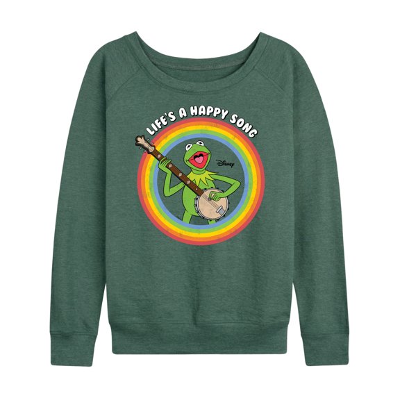 Muppets - Life's A Happy Song - Women's Lightweight French Terry Long Sleeve Shirt