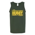 thumbnail image 2 of Wild Bobby,The Best Hubby in The Galaxy, Father's Day, Men Graphic Tank Top, Forest Green, X-Large, 2 of 3