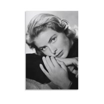 Actresses from Stockholm Ingrid Bergman Black And White Retro Poster Wall Art Poster Gifts Bedroom Prints Home Decor Hanging Picture Canvas Painting Posters 12x18inch(30x45cm)