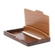 thumbnail image 2 of Tarjetero de madera para tarjetas de visita, caja de tarjetas, organizador de tarjetas de crédito delgado, estuche de exposición para hombres, Simple, 2 of 9