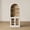 White, variant on CHIC HOUSE 77" Arched Storage Cabinet with Hutch, Kitchen Pantry Cabinet with Acrylic Doors & Shelves, Bookcase Storage Cabinet, Buffet Sideboard Coffee Bar Display Cabinet for Living Room, Walnut