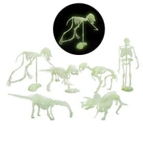 JVBTVB Toys, 6Pcs Noctilucent Dinosaur Human Skeleton Model Assembly Skull Toy Bones DecorHoliday Gifts