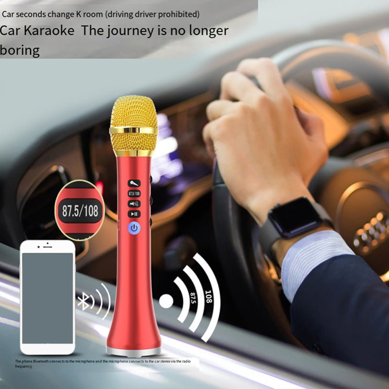 L-698DSP 20W Bluetooth Microphone with Wireless Speaker for Enhanced Sound Quality Black