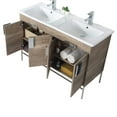 thumbnail image 2 of Fine Fixtures - Modern Gray 48" Bathroom Vanity Set, Chrome Hardware, Vitreous China Sink Top, 2 of 2