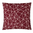 thumbnail image 3 of Nanshing Roman 7-Piece Microfiber Reversible Comforter Set with Bonus Pillows, Red, Queen, 3 of 5