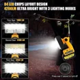 thumbnail image 3 of 40W 4200LM Flashlight Led Work Light Floodlight Spotlight for Dewalt 18V 20V USB, 3 of 7