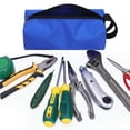 thumbnail image 3 of Bolsa de herramientas Tornillos pequeños Broca Cierre de cremallera impermeable Multifunción Mejora del hogar Caja de herramientas Organizador Almacenamiento y organización del hogar S/Azul Bewildely HA083872-06B, 3 of 6