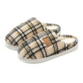thumbnail image 2 of KANG Fleece Lined Slippers With Thick Sole For Indoor Outdoor Comfort Warm Winter Slide Shoes, 2 of 4