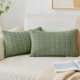 thumbnail image 2 of Pack Of 2 Corduroy Decorative Throw Pillow Covers 12x20 Inch Soft Boho Striped Pillow Covers Modern Farmhouse Home Decor For Spring Sofa Living Room C, 2 of 5