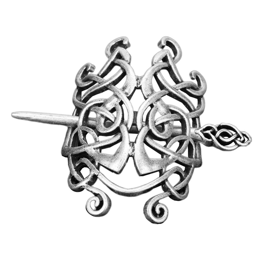 Celtic Knots Clips Hairpin Charm Alloy Hair Stick Womens Girls Hair Accessories 