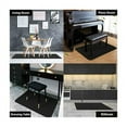 thumbnail image 4 of Freely Cuttable Office Rug, Multi-Purpose Floor Protector for Your Hardwood Floors, Non-Slip & Move Steadily for Enhanced Safety, Washable & Recyclable Materials (120x90cm Black), 4 of 5