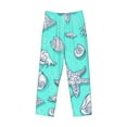 thumbnail image 4 of Daiia Seashell And Starfish Men's Sleep Pant with Pockets and Drawstring,Pajama Pants-Small, 4 of 9