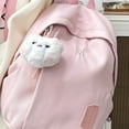 thumbnail image 6 of Summer Ins Preppy Style Color Backpack for Women All-Matching Small Schoolbag Travel Mini Backpack(Pink), 6 of 7