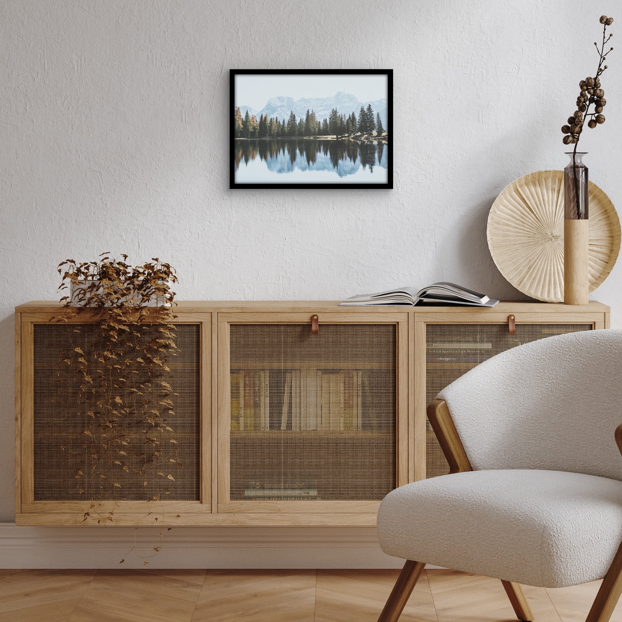 Americanflat 10x14 Picture Frame with Shatter-Resistant Glass Streamline Collection Thin Border Wall - Black