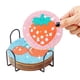 thumbnail image 1 of Cuadros Decorativos Posavasos de pintura de diamantes de frutas de dibujos animados Woodiness con estante decoración del hogar (BD010) Ndcxsfigh Nuevos Originales, 1 of 5