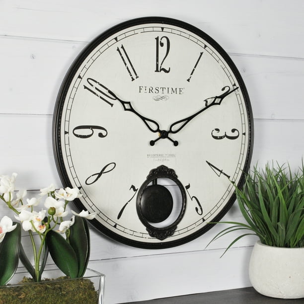 FirsTime & Co.® Bistro Pendulum Wall Clock, Oil Rubbed Bronze, 15.75 in